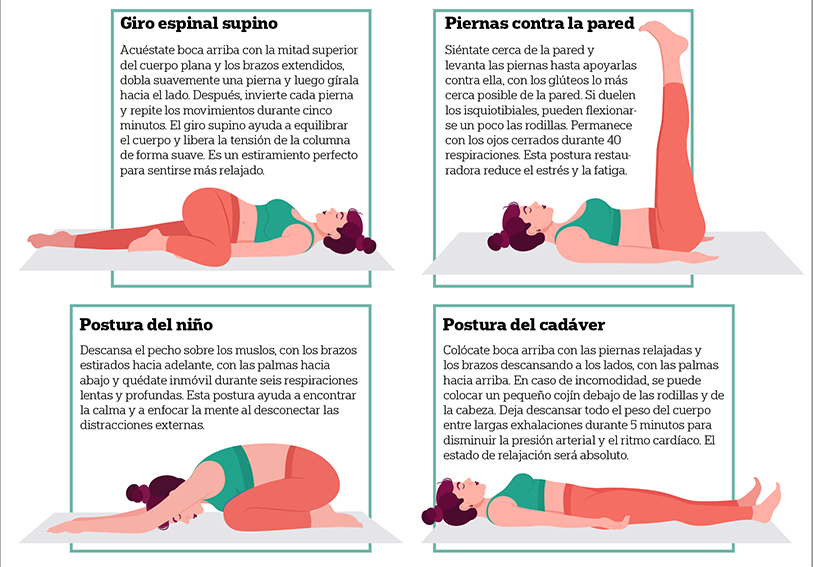 4 posturas de yoga para dormir mejor