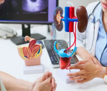 Consulta médica, doctora hablando con una paciente.